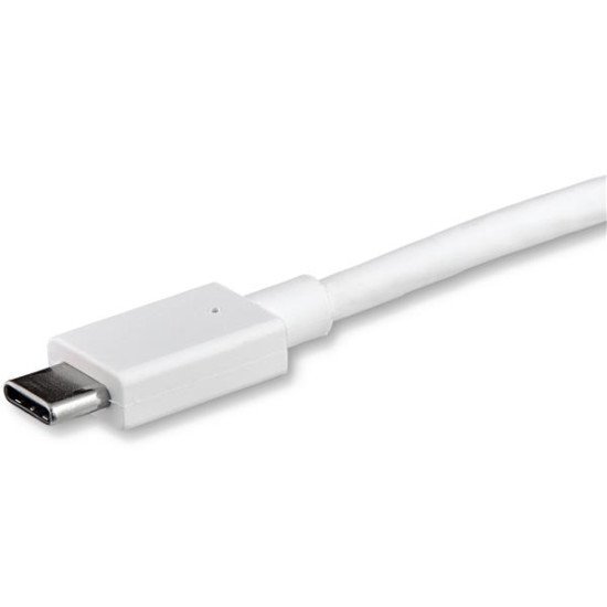 StarTech.com Câble adaptateur USB C vers DisplayPort de 1 m - 4K 60 Hz - Blanc