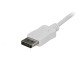 StarTech.com Câble adaptateur USB C vers DisplayPort de 1,8 m - 4K 60 Hz - Blanc