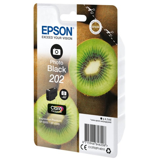 Epson Singlepack Photo Black 202 Claria Premium Ink