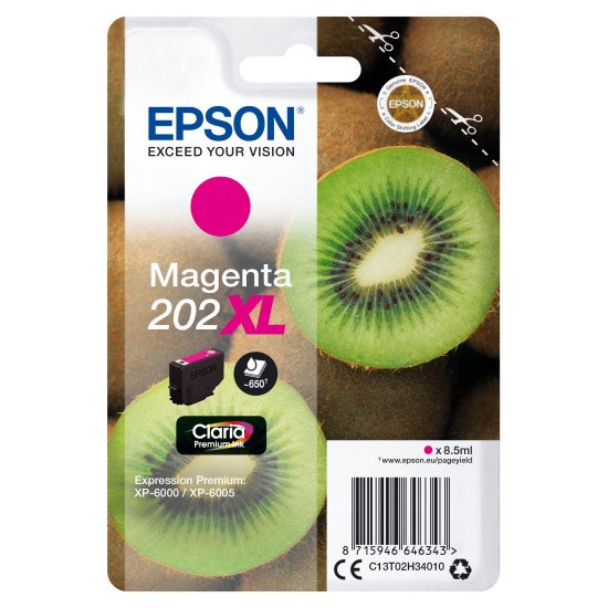 Epson Singlepack Magenta 202XL Claria Premium Ink