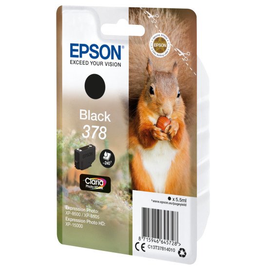 Epson Singlepack Black 378 Claria Photo HD Ink