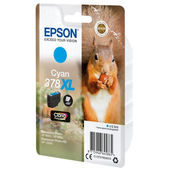 Epson Singlepack Cyan 378XL Claria Photo HD Ink