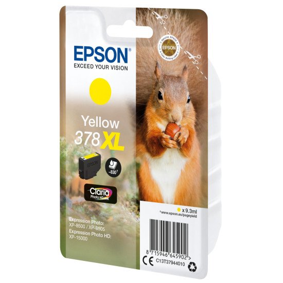 Epson Singlepack Yellow 378XL Claria Photo HD Ink