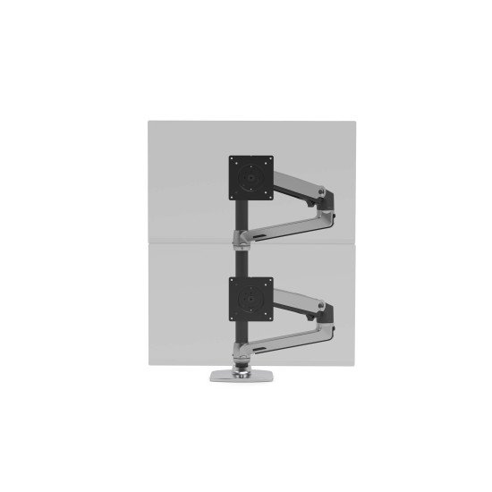 Ergotron LX Series LX Dual Stacking Arm Tall Pole 101,6 cm (40") Aluminium Bureau