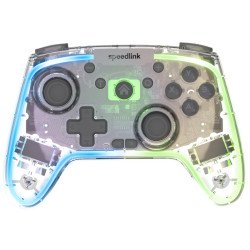 SPEEDLINK RAIT NX Transparent Bluetooth/RF/USB Manette de jeu Analogique/Numérique PC, Android, Nintendo Switch Lite, Nintendo Switch OLED, Playstation 3