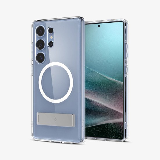 Spigen Ultra Hybrid S (MagFit) coque de protection pour téléphones portables 17,5 cm (6.9") Housse Transparent, Blanc Spigen Ultra Hybrid S (MagFit) coque de protection pour téléphones portables 17,5 cm (6.9") Housse Transparent, Blanc