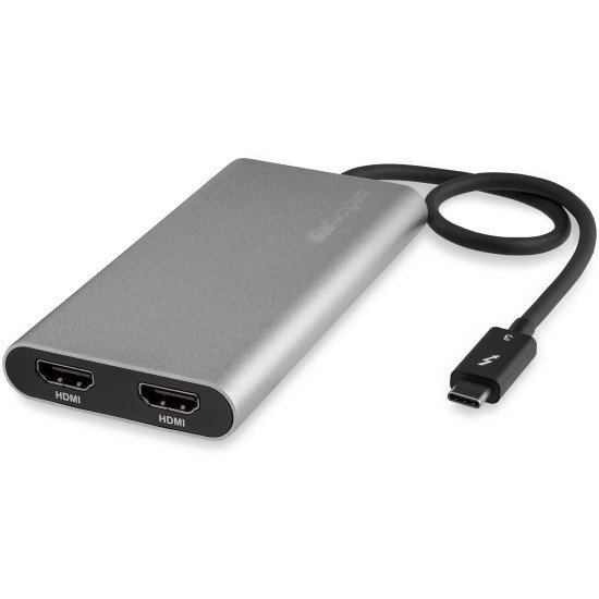 StarTech.com Adaptateur Thunderbolt 3 vers double HDMI - Compatible Windows et Mac - 4K 60 Hz