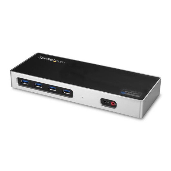 StarTech.com Station d'accueil PC double affichage 4K - Double HDMI, double DP, ou HDMI et DP 60 Hz - USB-C/USB 3.0