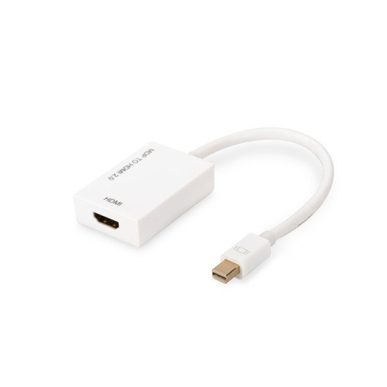 ASSMANN Electronic AK-340416-002-W câble vidéo et adaptateur 0,2 m Mini DisplayPort HDMI Type A (Standard) Blanc