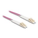 DeLOCK Câble de fibre optique LC Duplex à LC Duplex multimode OM4, angulé, 3 m