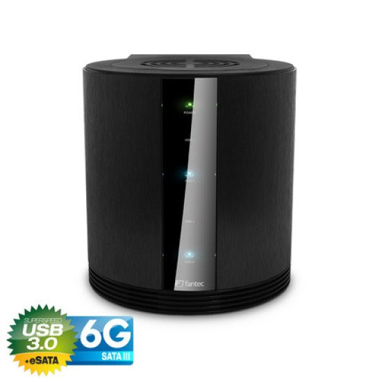 Fantec SQ-35U3e-6G Boîtier HDD Noir 3.5"