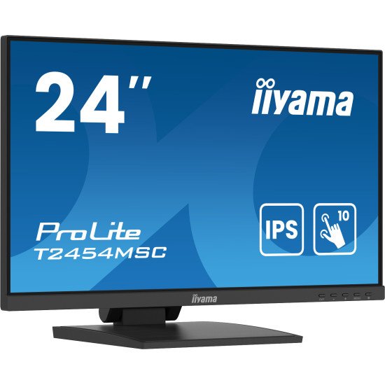 iiyama ProLite T2454MSC-B2AG écran PC 60,5 cm (23.8") 1920 x 1080 pixels Full HD LED Écran tactile Multi-utilisateur Noir iiyama ProLite T2454MSC-B2AG écran PC 60,5 cm (23.8") 1920 x 1080 pixels Full HD LED Écran tactile Multi-utilisateur Noir