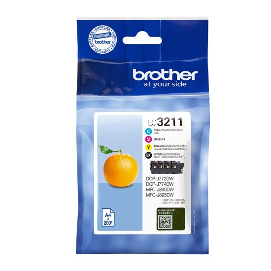 Brother LC-3211VAL cartouche d'encre Original Noir, Cyan, Magenta, Jaune Multipack