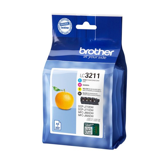 Brother LC-3211VAL cartouche d'encre Original Noir, Cyan, Magenta, Jaune Multipack