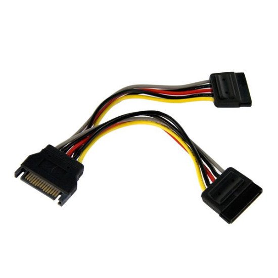 StarTech.com Adaptateur de câble répartiteur d'alimentation en Y SATA 15 cm - M/F