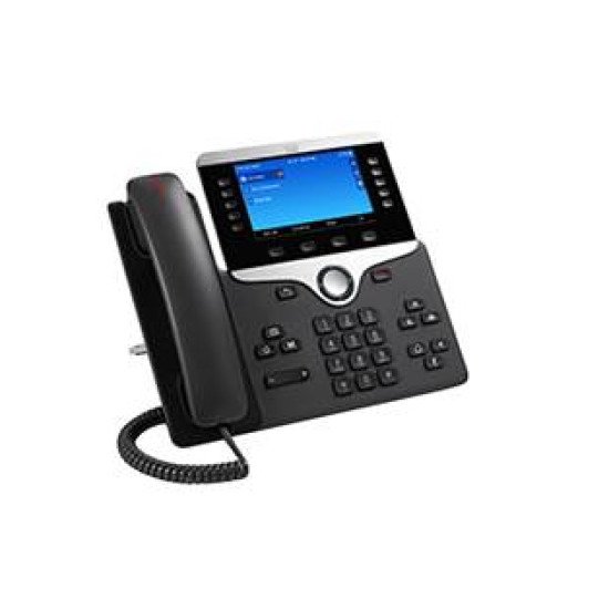 Cisco 8851, Refurbished téléphone fixe Noir LED Cisco 8851, Refurbished téléphone fixe Noir LED