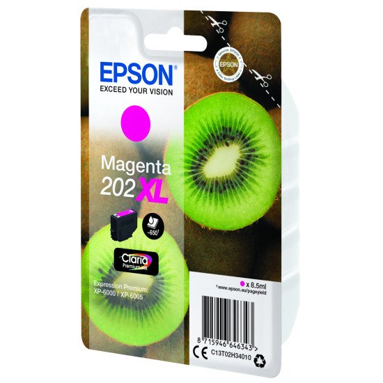 Epson Singlepack Magenta 202XL Claria Premium Ink