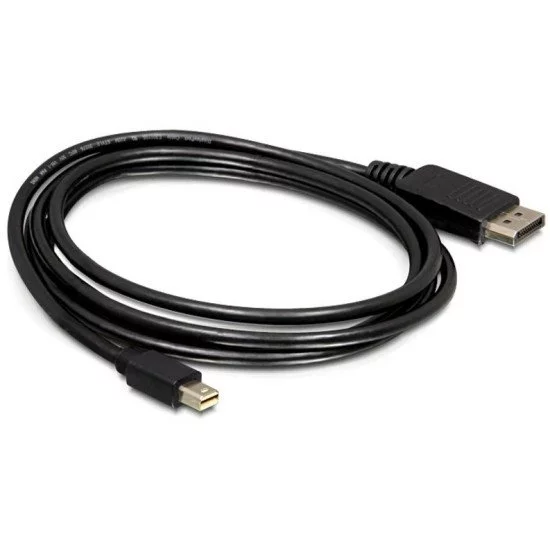 DeLOCK mini DP/DP 1.2 2 m Mini DisplayPort DisplayPort Noir DeLOCK mini DP/DP 1.2 2 m Mini DisplayPort DisplayPort Noir