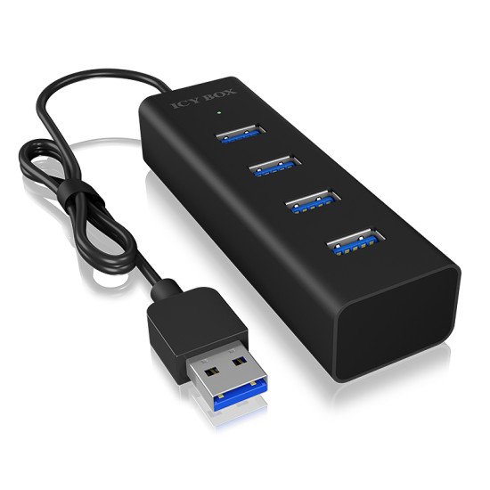 ICY BOX IB-HUB1409-U3 USB 3.2 Gen 1 (3.1 Gen 1) Type-A 5000 Mbit/s Noir