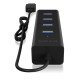 ICY BOX IB-HUB1409-U3 USB 3.2 Gen 1 (3.1 Gen 1) Type-A 5000 Mbit/s Noir