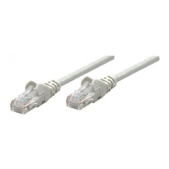 Intellinet Câble patch réseau Cat6A, 50 m, gris, cuivre, S/FTP, LSOH/LSZH, PVC, RJ45, contacts plaqués or, anti-accroc, avec manchon, garantie à vie