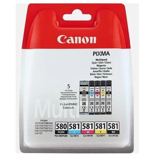 Canon 2078C006 cartouche d'encre Original Noir, Cyan, Magenta, Jaune Multipack