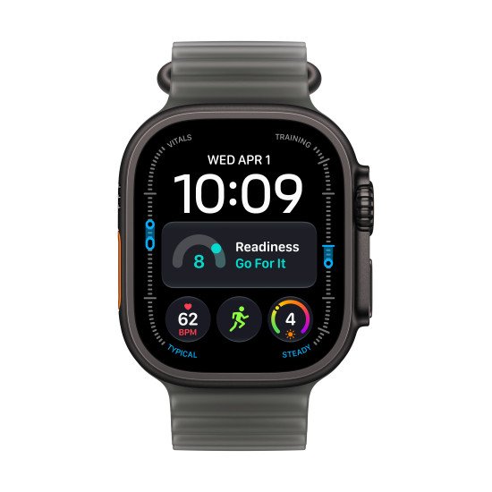 Apple Watch Ultra 4 OLED 49 mm Numérique 422 x 514 pixels Écran tactile 5G Noir Wifi GPS (satellite)