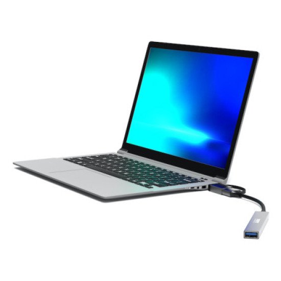 Port Designs 900160 hub & concentrateur USB Type-C 5000 Mbit/s Argent