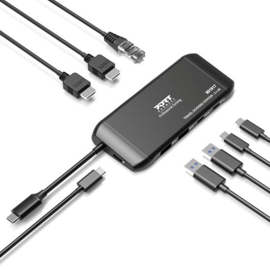 Port Designs PORT Connect Station d'accueil mobile 2 X 4K USB-C 7 périphériques 100W