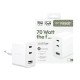 PanzerGlass empower by ® Turbo 70W Multiple Charger incl. 2 x USB-C + USB-A | EU Plug | Silver White Protection d'écran transparent Universel 1 pièce(s)