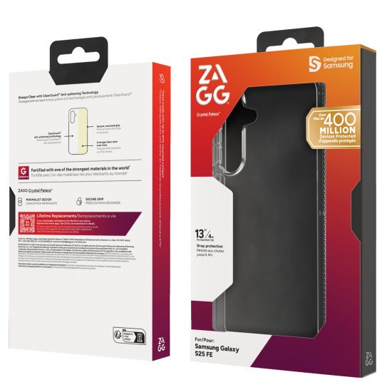 ZAGG Crystal Palace coque de protection pour téléphones portables 17 cm (6.7") Housse Transparent