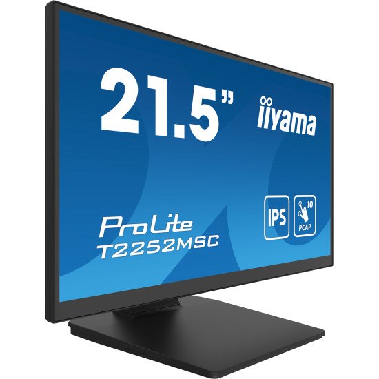 iiyama ProLite T2252MSC-B2 écran PC 54,6 cm (21.5") 1920 x 1080 pixels Full HD LCD Écran tactile Noir