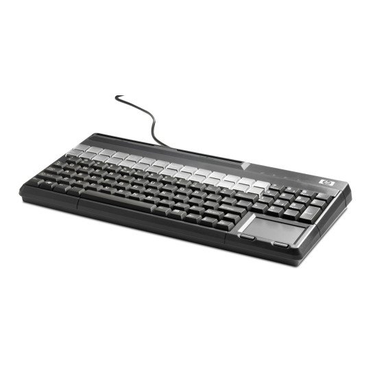 HP Clavier POS avec lecteur de bande magnétique USB QWERTY