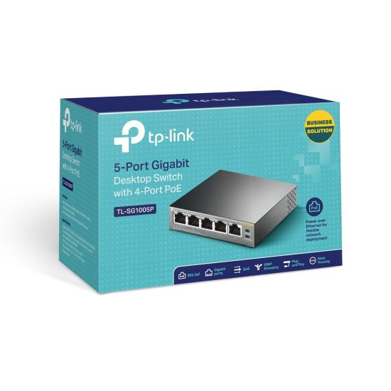 TP-LINK TL-SG1005P Switch Gigabit Ethernet 