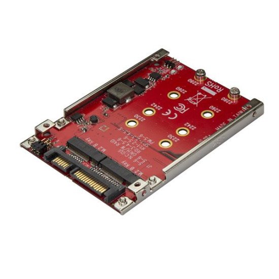 StarTech.com Adaptateur pour deux disques SSD M.2 vers SATA dans baie de 2,5