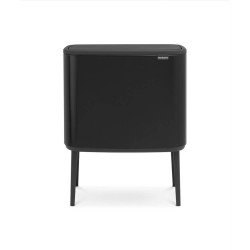 Brabantia 316067 poubelle 33 L Rectangulaire Acier inoxydable Noir Brabantia 316067 poubelle 33 L Rectangulaire Acier inoxydable Noir