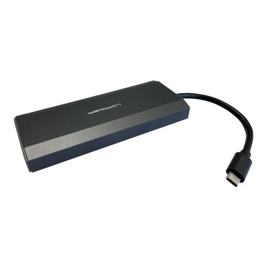 LC-Power LC-HUB-C-MULTI-7-M2 hub & concentrateur USB 3.2 Gen 1 (3.1 Gen 1) Type-C 5000 Mbit/s Anthracite LC-Power LC-HUB-C-MULTI-7-M2 hub & concentrateur USB 3.2 Gen 1 (3.1 Gen 1) Type-C 5000 Mbit/s Anthracite
