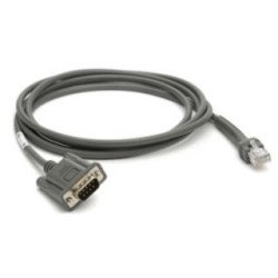 Zebra CBA-R08-S07ZBR câble Série Gris 2,1336 m RS232 DB9