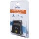 Manhattan Lecteur de cartes à puce/SIM USB-A, 480 Mbps (USB 2.0), design vertical de bureau, fente d'insertion à friction, câble de 86 cm, noir, garantie de 3 ans