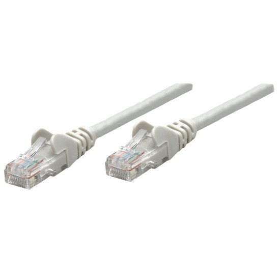 Intellinet Câble patch réseau, Cat6, 50 m, gris, cuivre, S/FTP, LSOH/LSZH, PVC, RJ45, contacts plaqués or, anti-accroc, avec manchon, garantie à vie