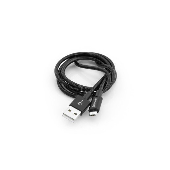 Verbatim Câble de synchronisation et de charge pour micro-USB, 100 cm, noir