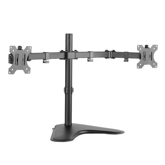 LogiLink BP0045 support d'écran plat pour bureau 81,3 cm (32") Boulon traversant Noir, Acier inoxydable