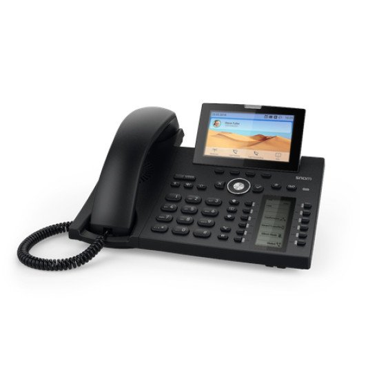 Snom D385 téléphone fixe Noir 12 lignes TFT