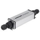Intellinet Répéteur-extenseur PoE+ Gigabit extérieur haute puissance, IEEE 802.3at/af, portée jusqu'à 100 m, métal, IP65, Alimentation par Ethernet, Power Over Ethernet, garantie de 3 ans
