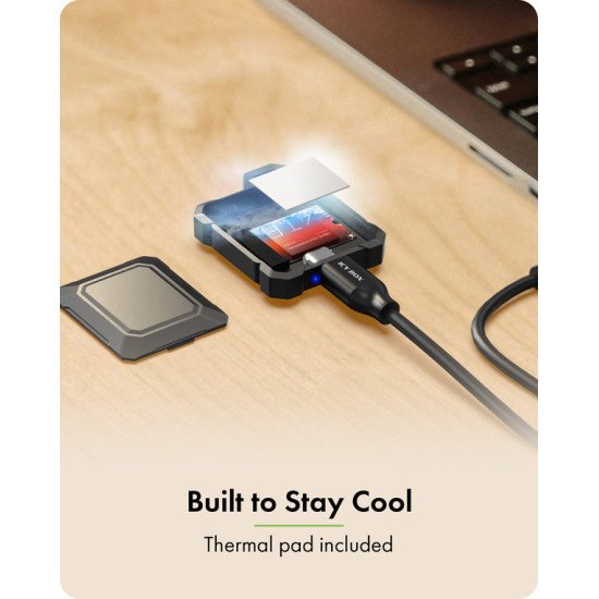 ICY BOX IB-1601MP-CU31 Boîtier de disques de stockage Enceinte ssd Noir M.2