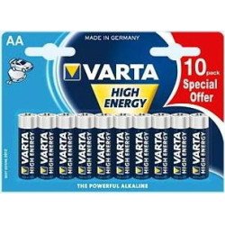 Varta High Energy AA 10-pack Batterie à usage unique Alcaline