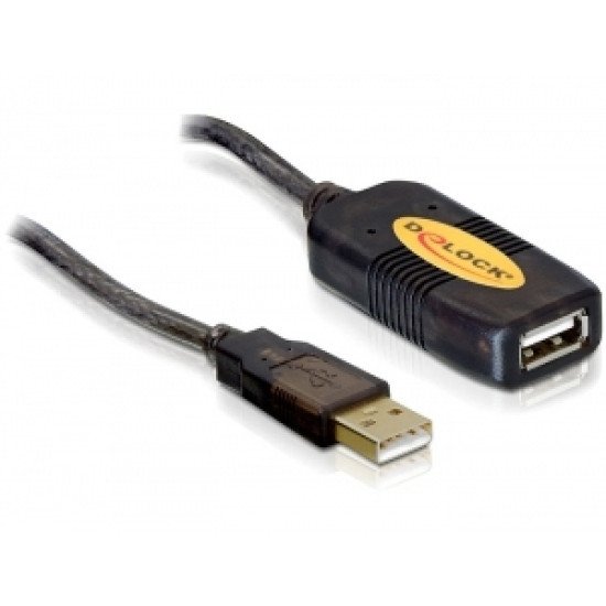 DeLOCK 82446 câble USB 10 m 2.0 USB A Noir