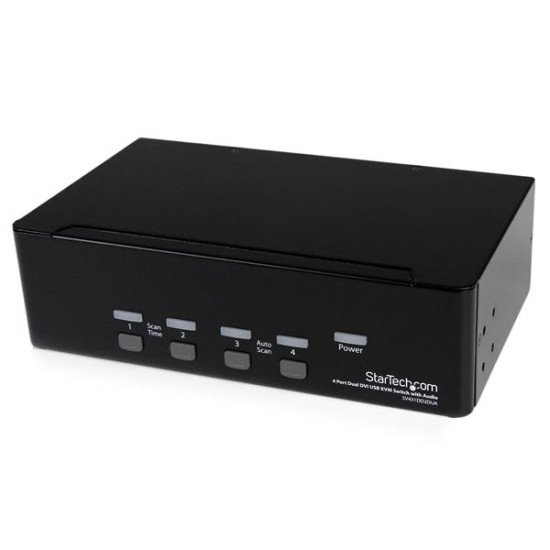 StarTech.com Switch KVM USB 2 Ecrans DVI pour 4 Ordinateurs