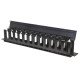 Intellinet Panneau de gestion des câbles 19", 1U, avec capot, noir