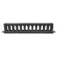 Intellinet Panneau de gestion des câbles 19", 1U, avec capot, noir